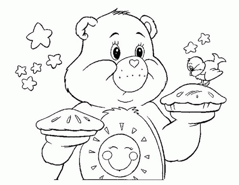 着色页: 护理熊 / Calinours (动画片) #37188 - 免费可打印着色页