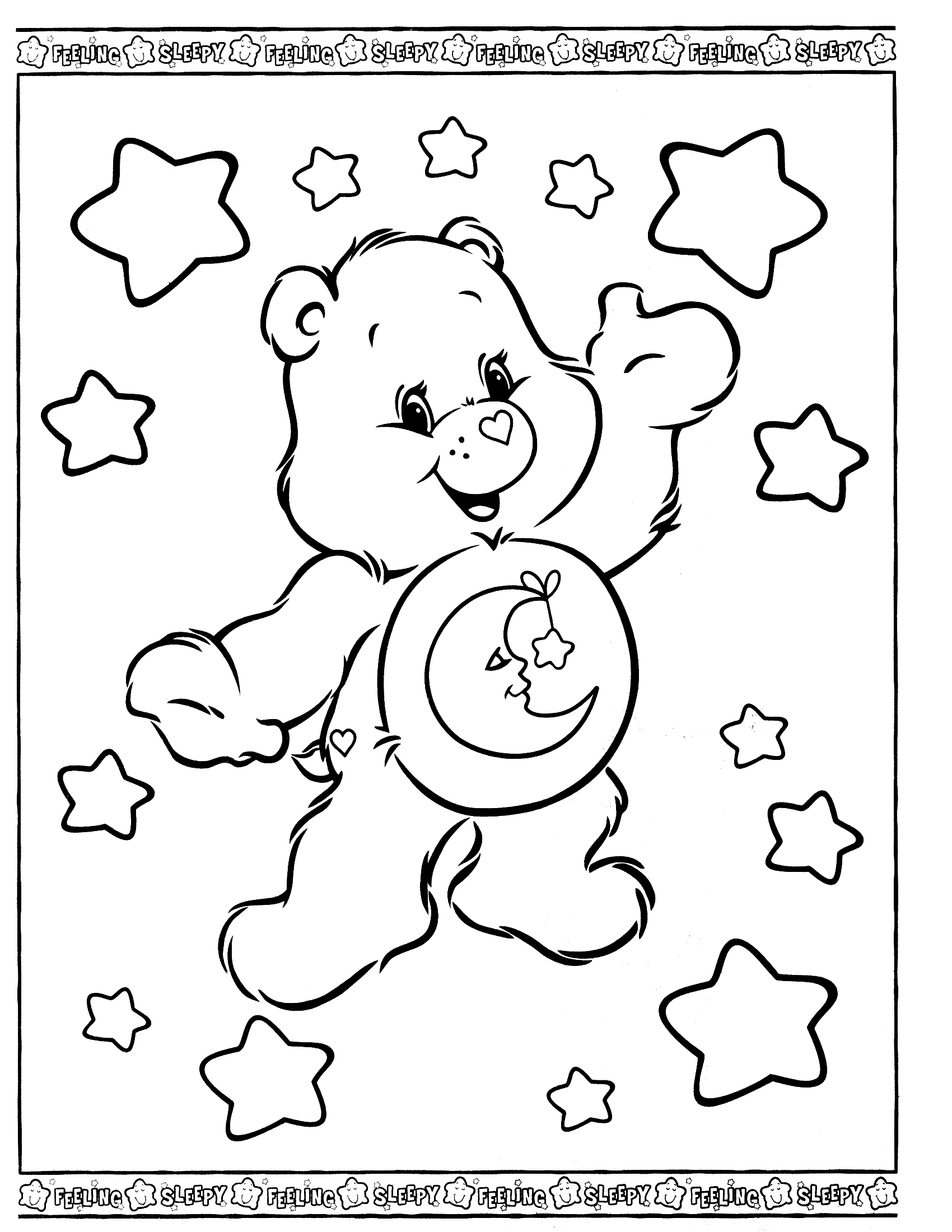 着色页: 护理熊 / Calinours (动画片) #37197 - 免费可打印着色页