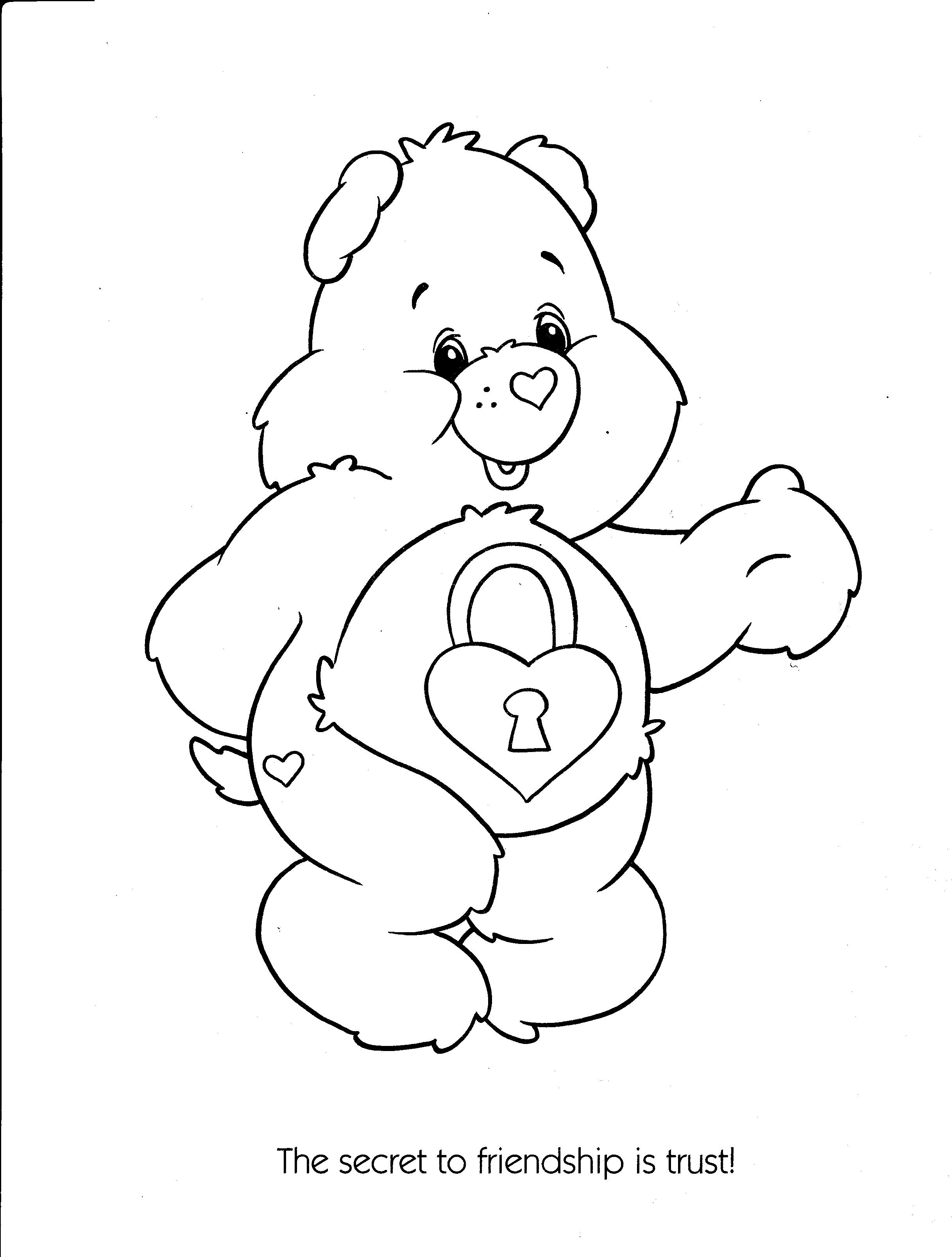 着色页: 护理熊 / Calinours (动画片) #37209 - 免费可打印着色页