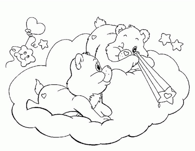 着色页: 护理熊 / Calinours (动画片) #37211 - 免费可打印着色页