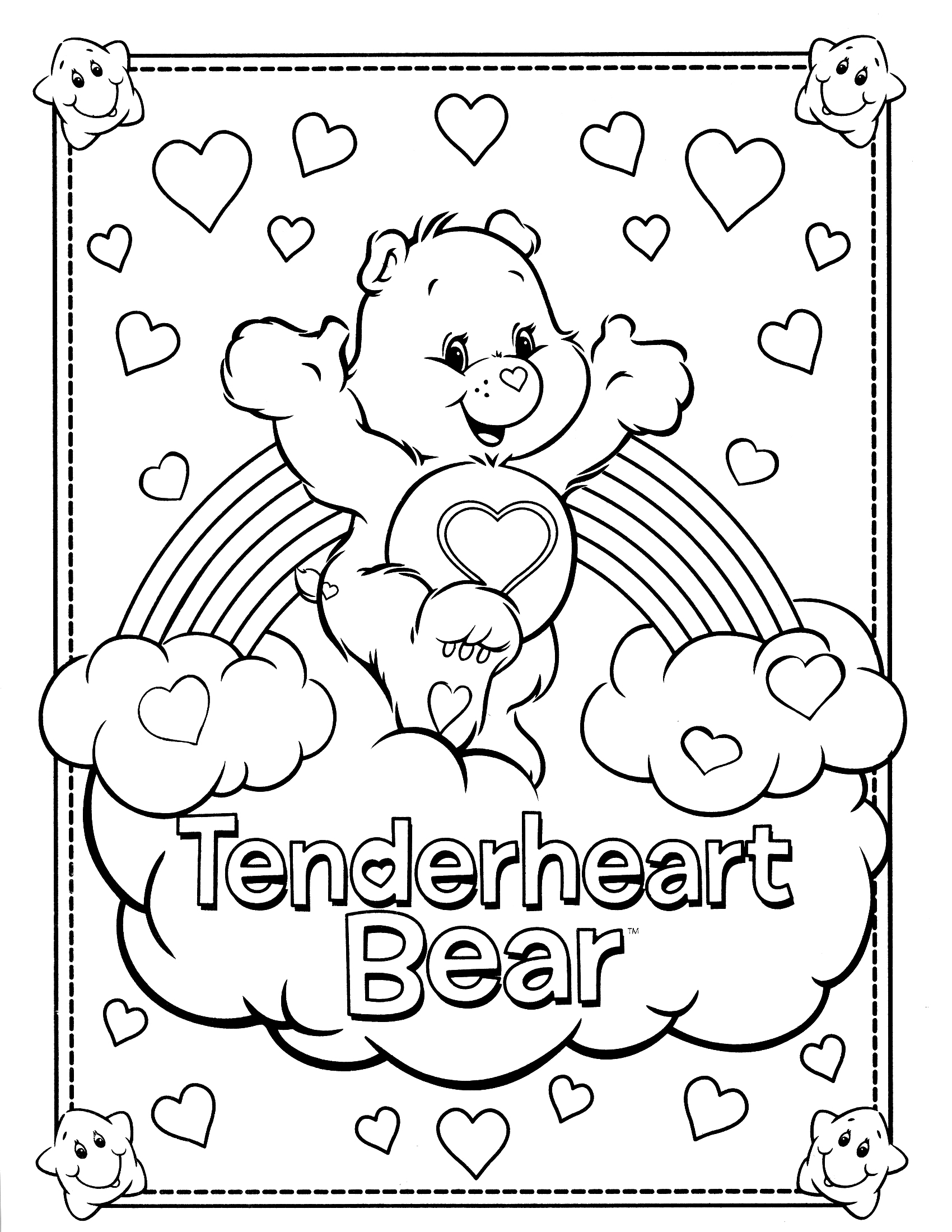 着色页: 护理熊 / Calinours (动画片) #37218 - 免费可打印着色页