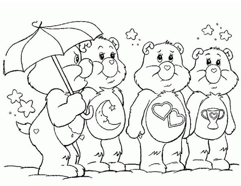 着色页: 护理熊 / Calinours (动画片) #37221 - 免费可打印着色页