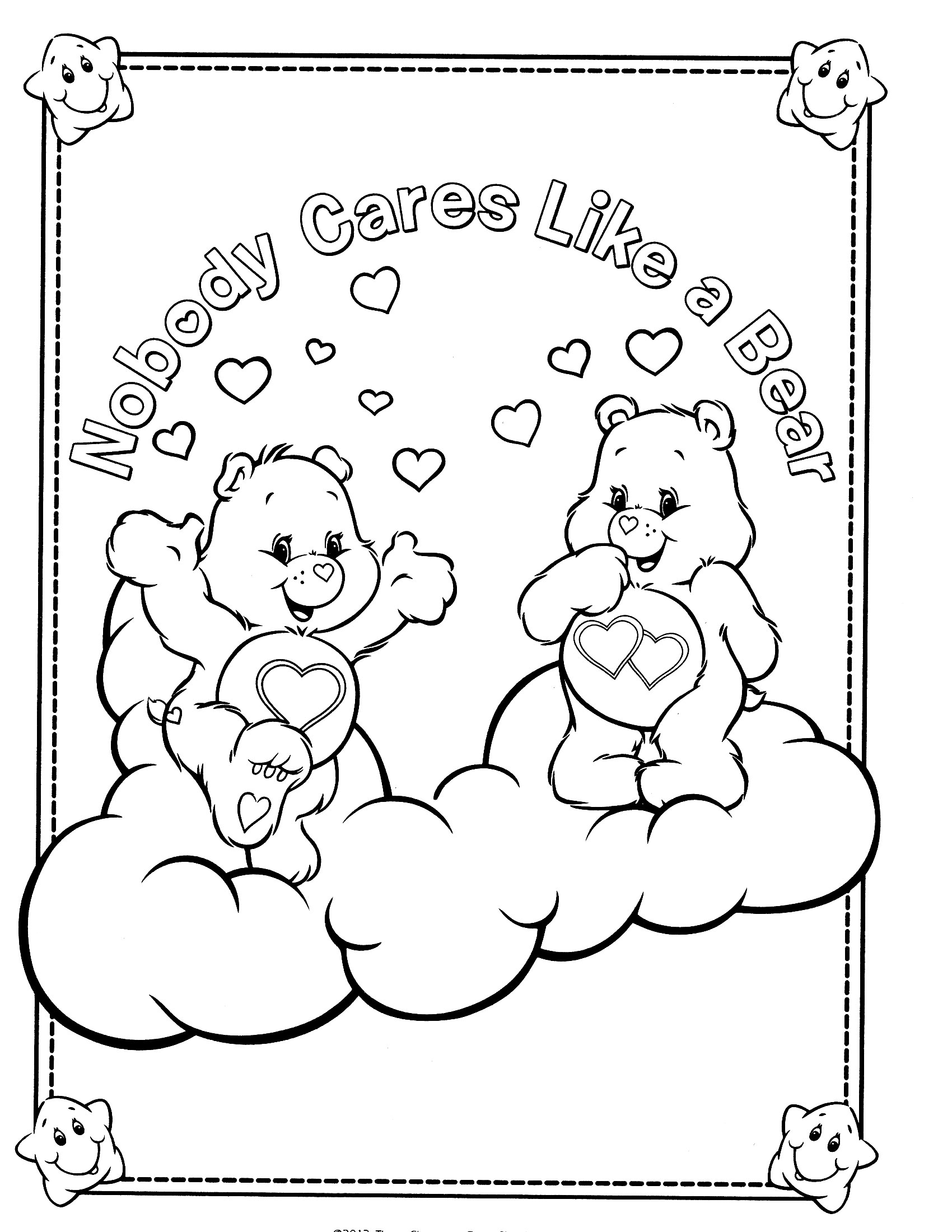 着色页: 护理熊 / Calinours (动画片) #37223 - 免费可打印着色页