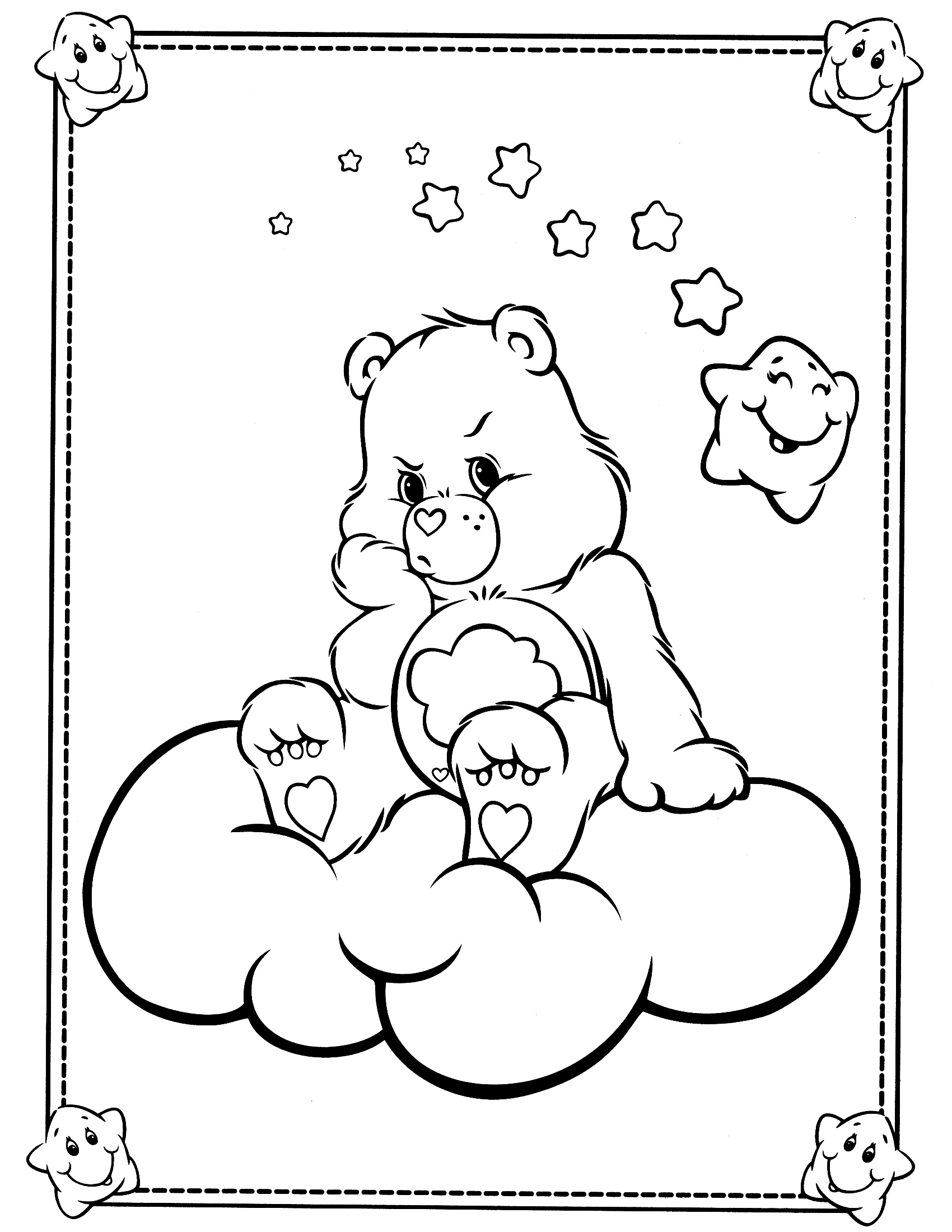 着色页: 护理熊 / Calinours (动画片) #37224 - 免费可打印着色页