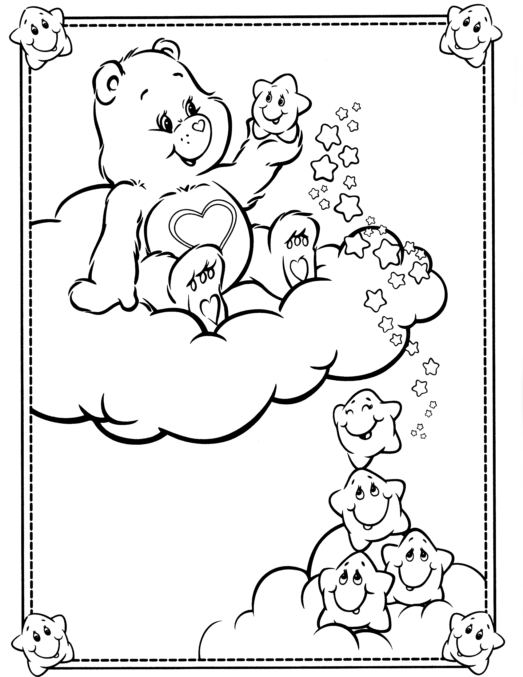 着色页: 护理熊 / Calinours (动画片) #37230 - 免费可打印着色页