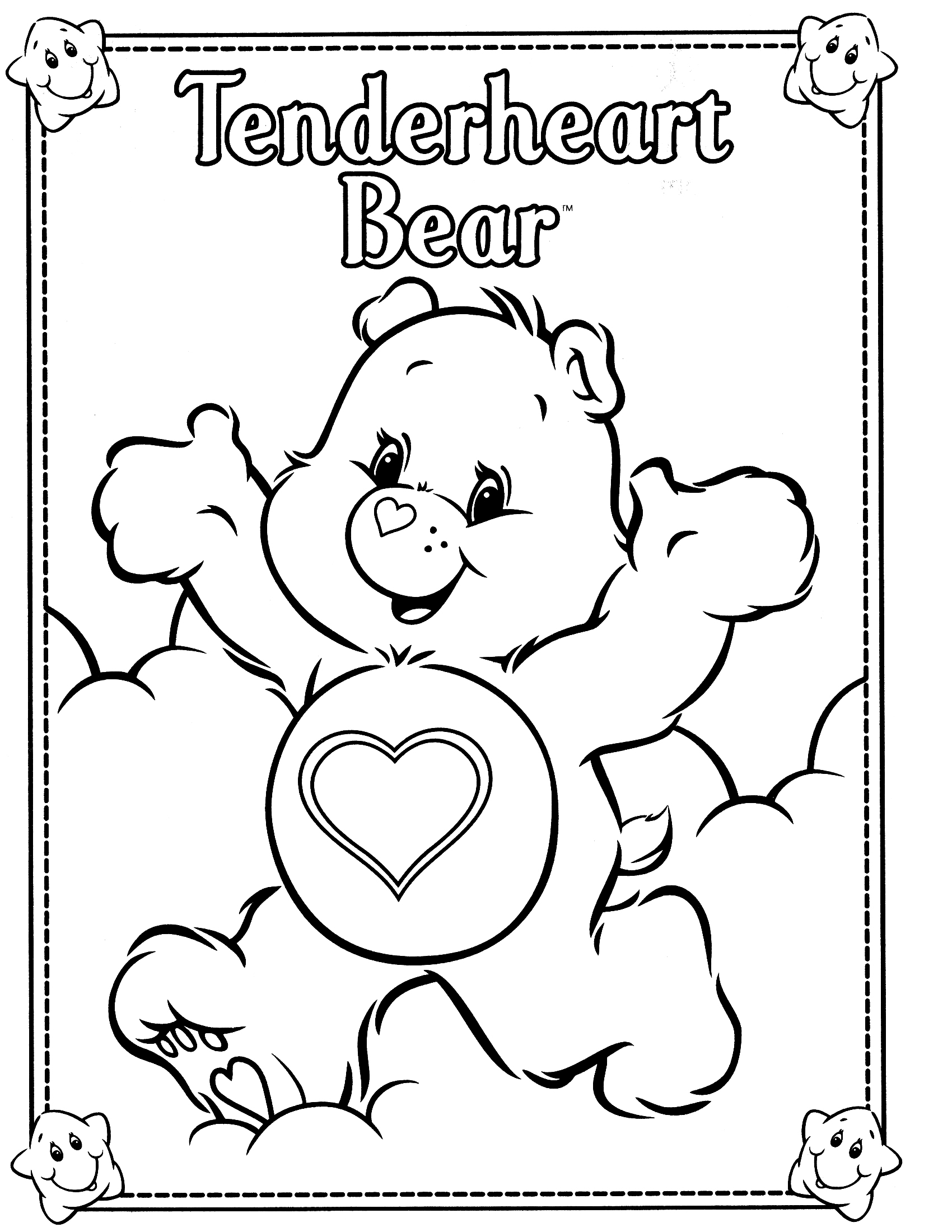 着色页: 护理熊 / Calinours (动画片) #37248 - 免费可打印着色页