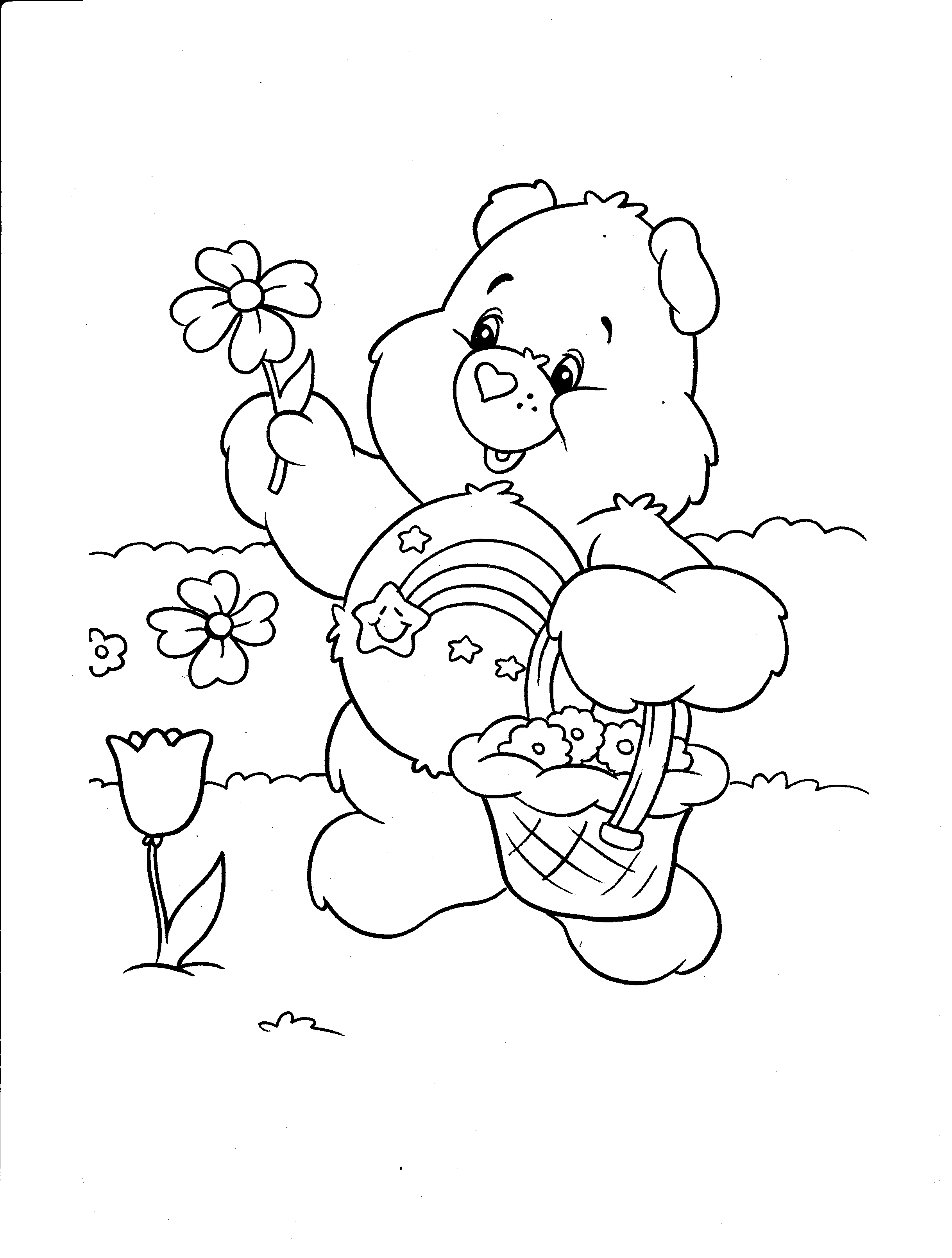 着色页: 护理熊 / Calinours (动画片) #37404 - 免费可打印着色页