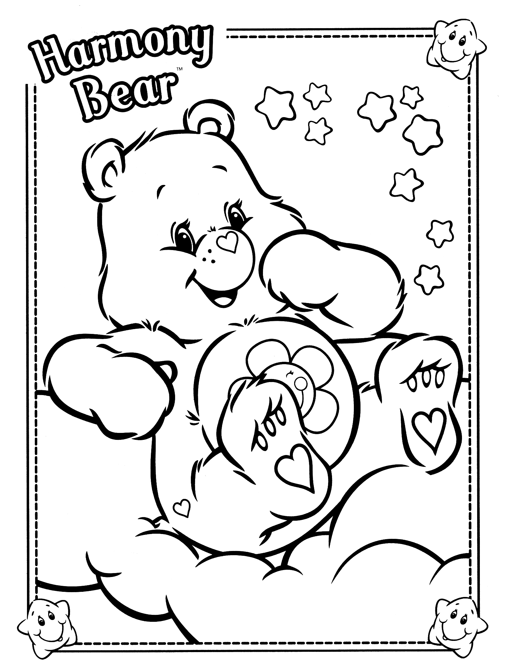 着色页: 护理熊 / Calinours (动画片) #37407 - 免费可打印着色页