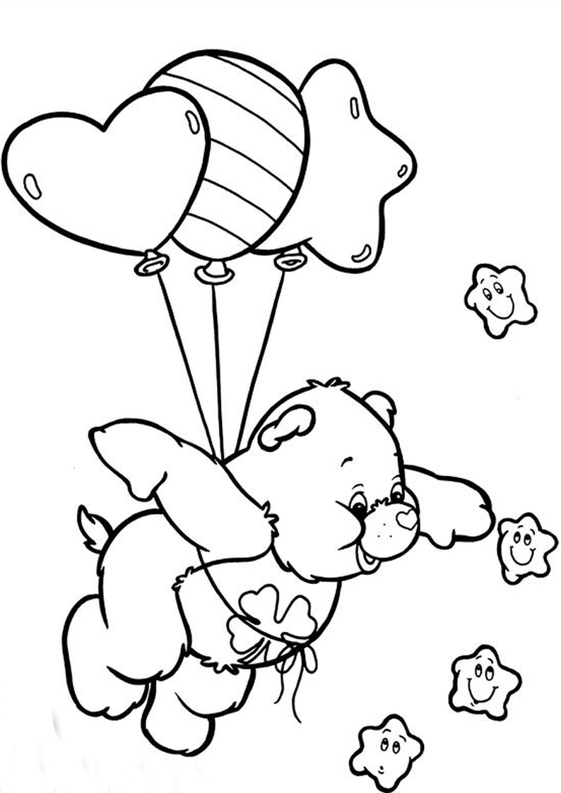 着色页: 护理熊 / Calinours (动画片) #37529 - 免费可打印着色页