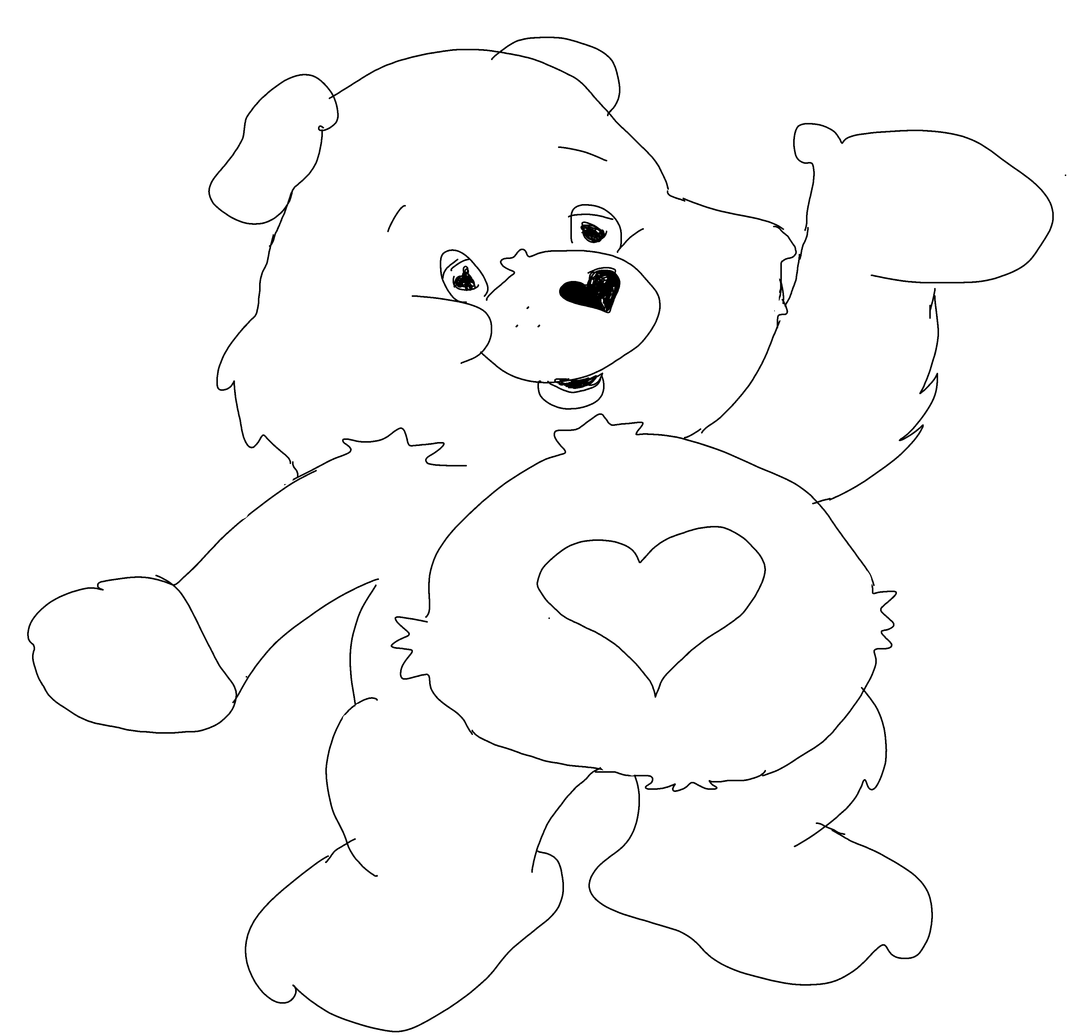 着色页: 护理熊 / Calinours (动画片) #37548 - 免费可打印着色页