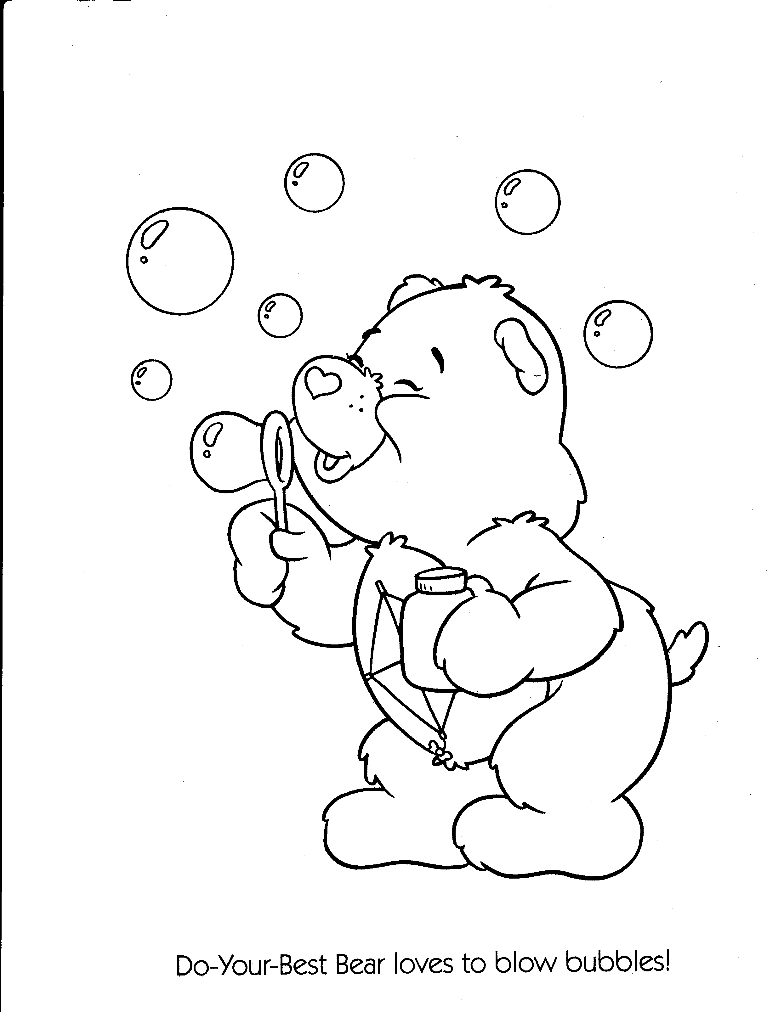着色页: 护理熊 / Calinours (动画片) #37560 - 免费可打印着色页