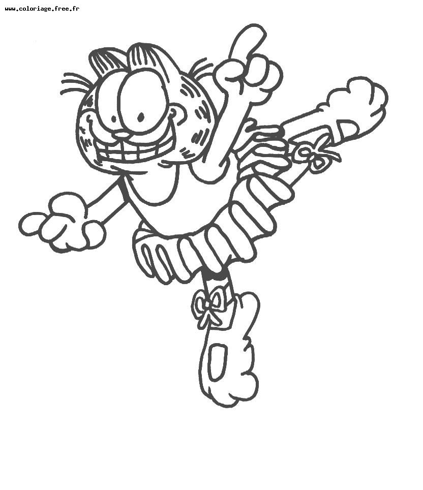 着色页: 加菲猫 (动画片) #26174 - 免费可打印着色页