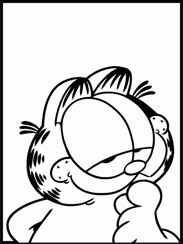 着色页: 加菲猫 (动画片) #26245 - 免费可打印着色页