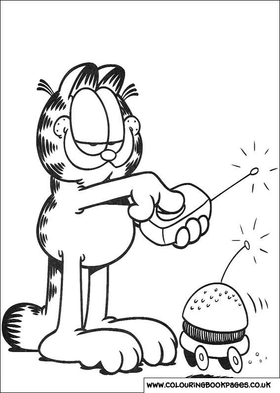 着色页: 加菲猫 (动画片) #26263 - 免费可打印着色页