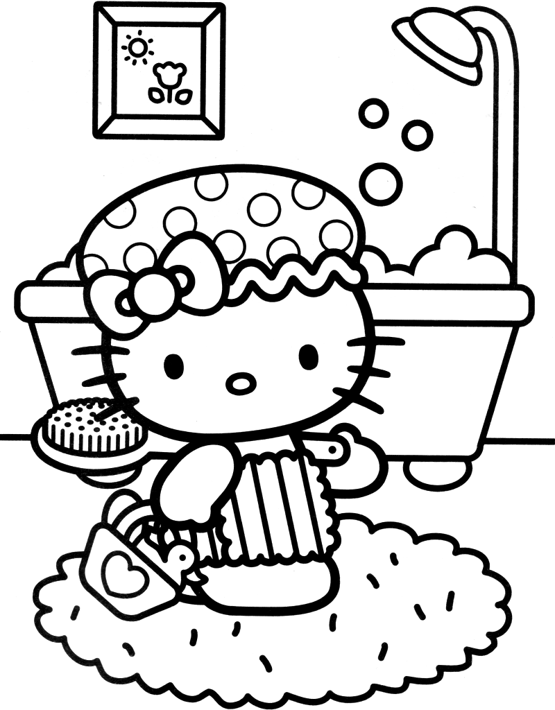 着色页: 凯蒂猫 (动画片) #36742 - 免费可打印着色页