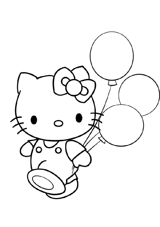 着色页: 凯蒂猫 (动画片) #36763 - 免费可打印着色页