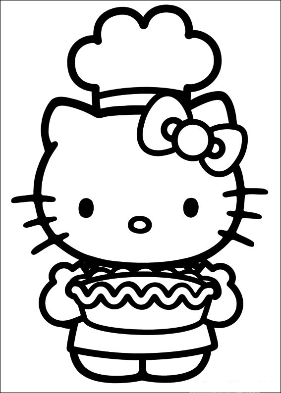 着色页: 凯蒂猫 (动画片) #36771 - 免费可打印着色页