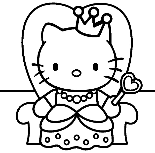 着色页: 凯蒂猫 (动画片) #36772 - 免费可打印着色页