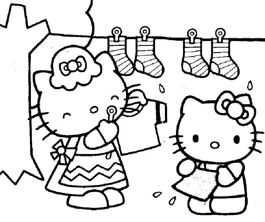着色页: 凯蒂猫 (动画片) #36801 - 免费可打印着色页