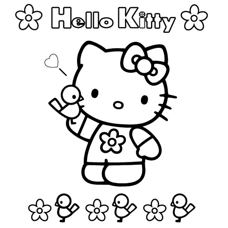 着色页: 凯蒂猫 (动画片) #36852 - 免费可打印着色页