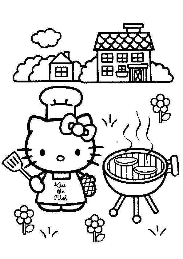 着色页: 凯蒂猫 (动画片) #36870 - 免费可打印着色页