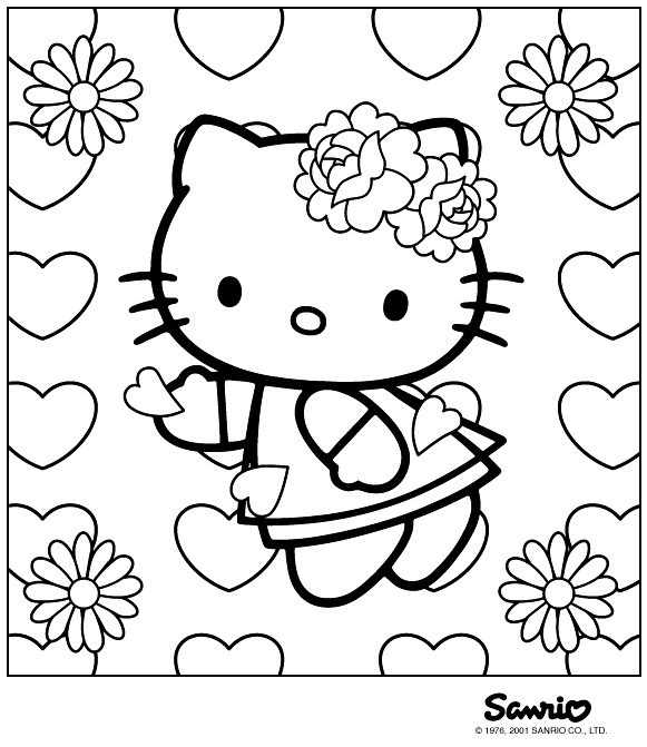 着色页: 凯蒂猫 (动画片) #36906 - 免费可打印着色页