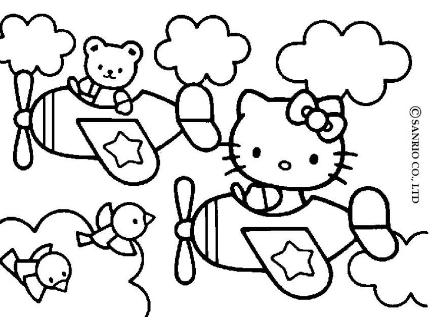 着色页: 凯蒂猫 (动画片) #36935 - 免费可打印着色页