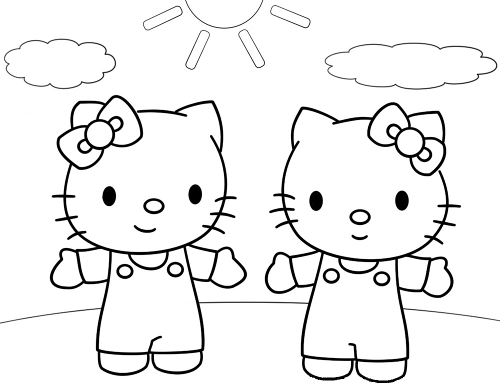 着色页: 凯蒂猫 (动画片) #36954 - 免费可打印着色页