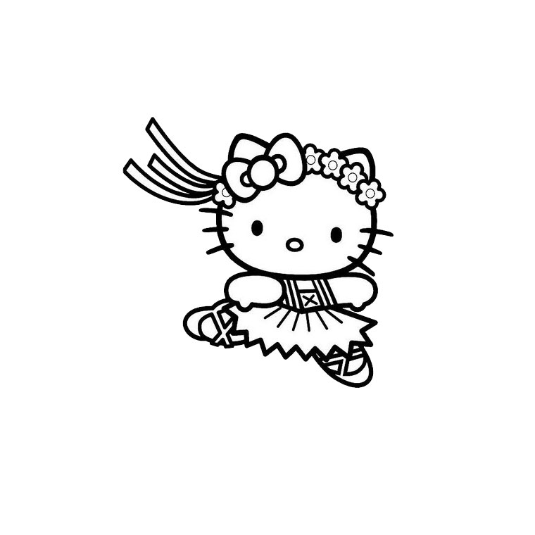 着色页: 凯蒂猫 (动画片) #36983 - 免费可打印着色页