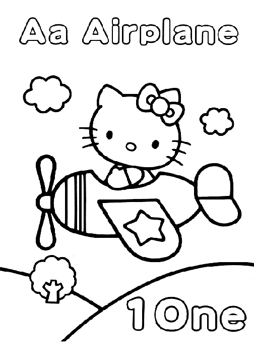 着色页: 凯蒂猫 (动画片) #37064 - 免费可打印着色页