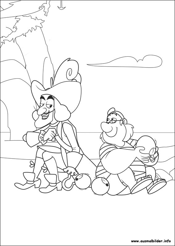 着色页: 杰克和梦幻岛海盗 (动画片) #42421 - 免费可打印着色页