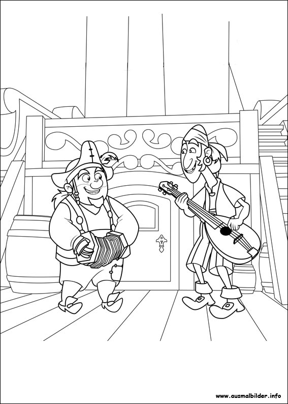 着色页: 杰克和梦幻岛海盗 (动画片) #42432 - 免费可打印着色页