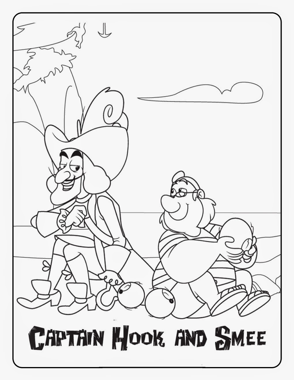 着色页: 杰克和梦幻岛海盗 (动画片) #42478 - 免费可打印着色页