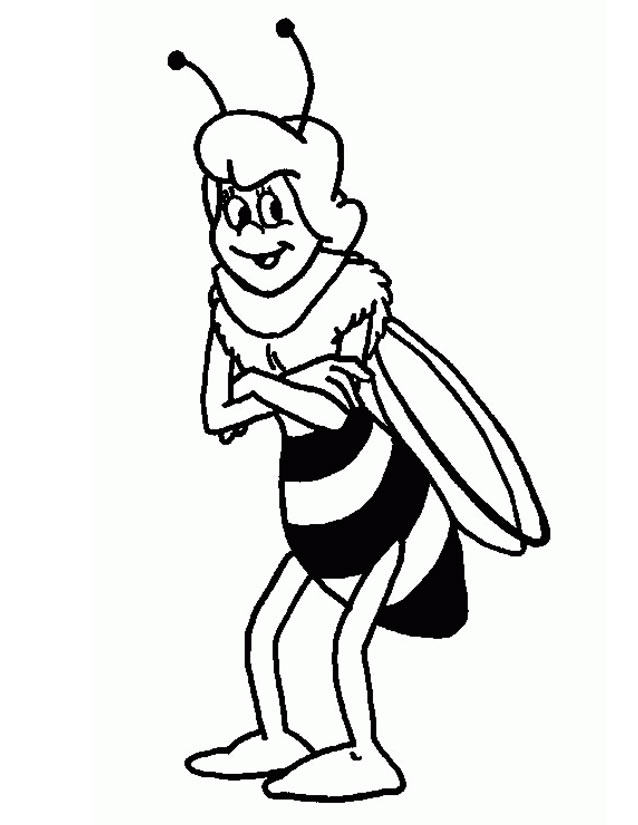 着色页: 蜜蜂玛雅 (动画片) #28218 - 免费可打印着色页