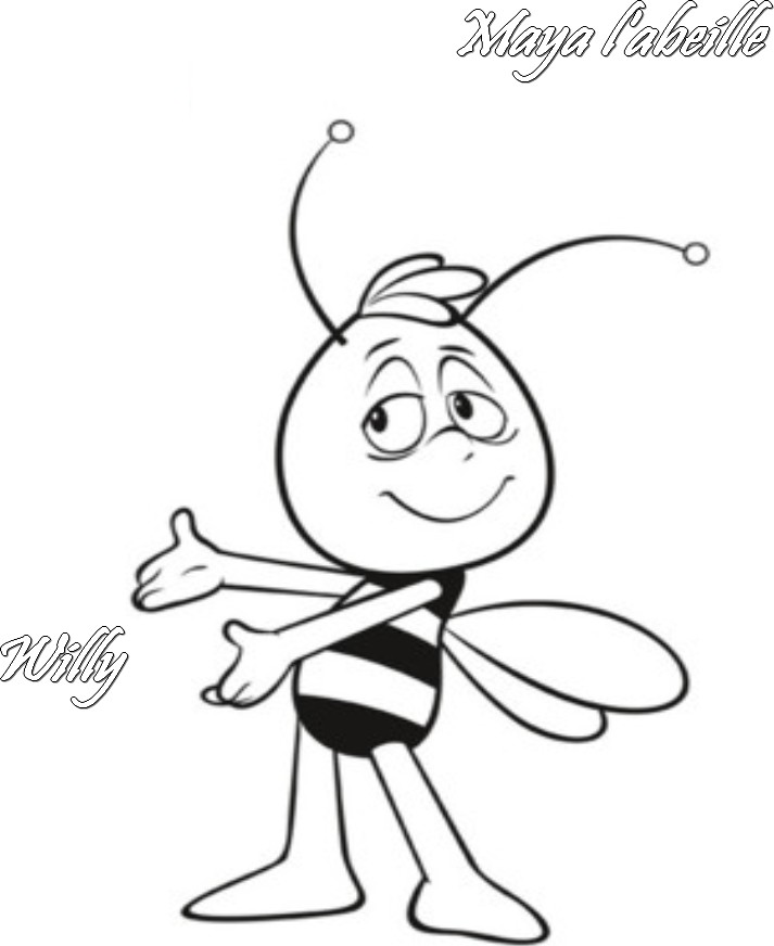 着色页: 蜜蜂玛雅 (动画片) #28233 - 免费可打印着色页