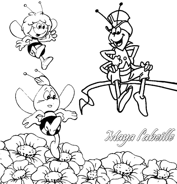 着色页: 蜜蜂玛雅 (动画片) #28255 - 免费可打印着色页