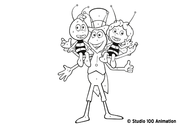 着色页: 蜜蜂玛雅 (动画片) #28274 - 免费可打印着色页