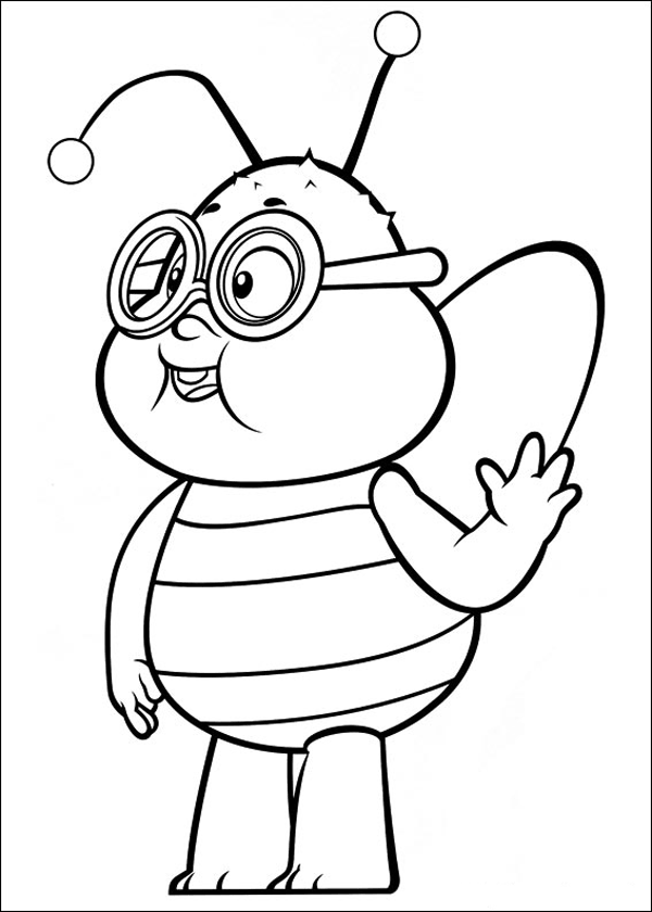 着色页: 蜜蜂玛雅 (动画片) #28281 - 免费可打印着色页