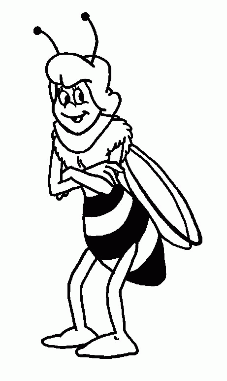 着色页: 蜜蜂玛雅 (动画片) #28283 - 免费可打印着色页