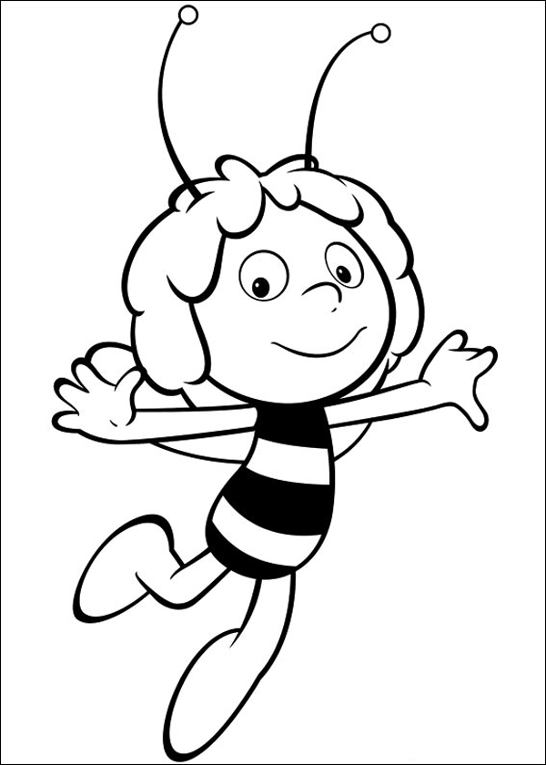 着色页: 蜜蜂玛雅 (动画片) #28297 - 免费可打印着色页