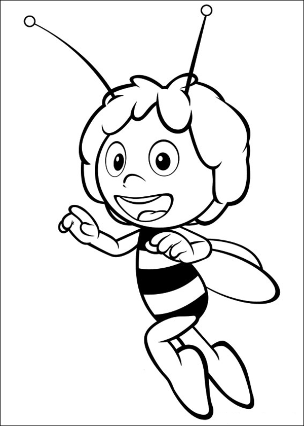 着色页: 蜜蜂玛雅 (动画片) #28318 - 免费可打印着色页