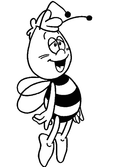 着色页: 蜜蜂玛雅 (动画片) #28324 - 免费可打印着色页