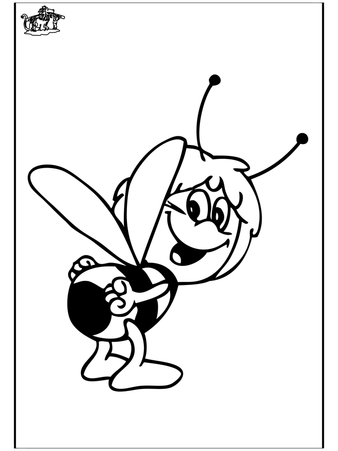 着色页: 蜜蜂玛雅 (动画片) #28349 - 免费可打印着色页