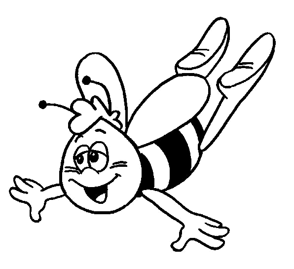着色页: 蜜蜂玛雅 (动画片) #28393 - 免费可打印着色页