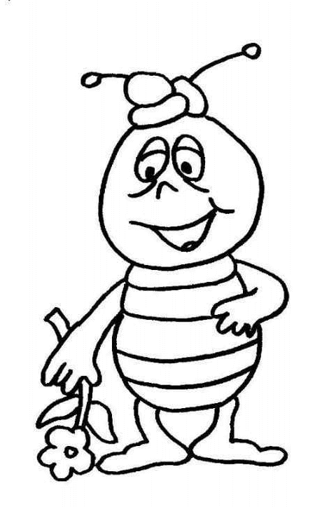 着色页: 蜜蜂玛雅 (动画片) #28395 - 免费可打印着色页