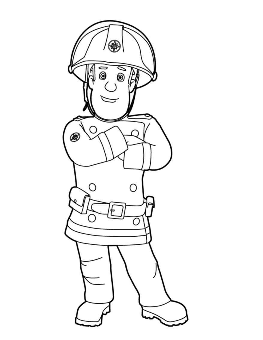 着色页: 消防员山姆 (动画片) #39770 - 免费可打印着色页