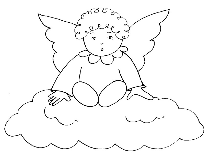 着色页: 天使 (人物) #86249 - 免费可打印着色页