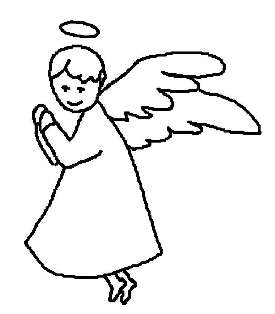 着色页: 天使 (人物) #86276 - 免费可打印着色页