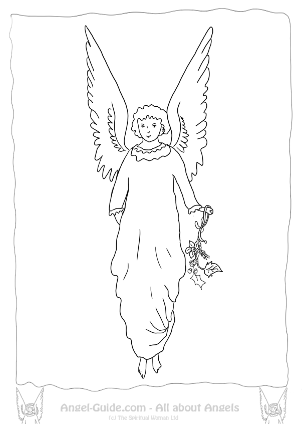 着色页: 天使 (人物) #86337 - 免费可打印着色页