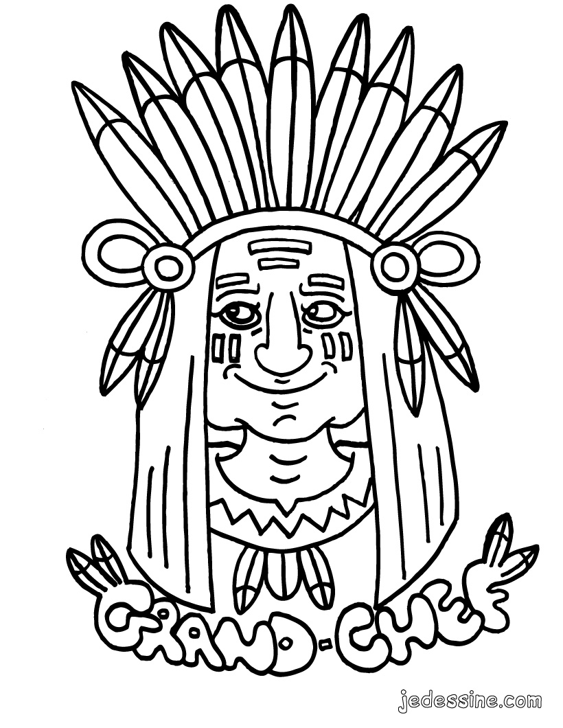 着色页: 美洲印第安人 (人物) #149004 - 免费可打印着色页